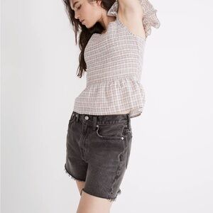 Madewell relaxed mid length shorts bradbrook wash